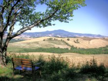 Ausblick auf die Landschaft in der Umgebung